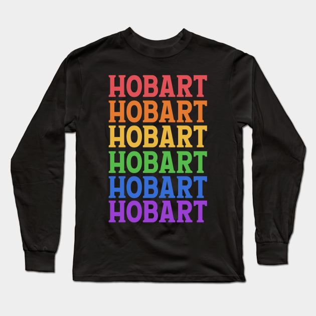 HOBART TRAVEL DESTINATION Long Sleeve T-Shirt by OlkiaArt